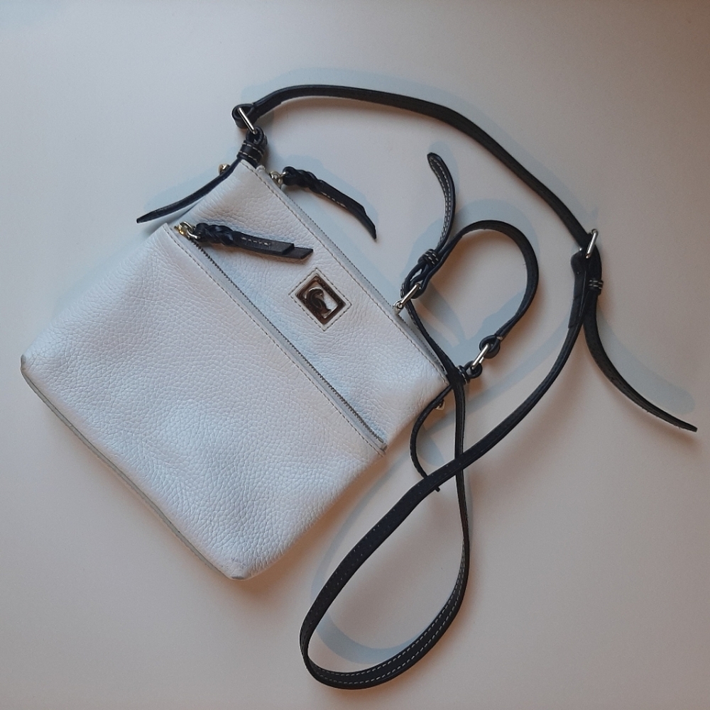 Dooney and Burke White Crossbody Bag